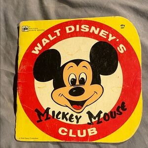 Disney Yellow Red Black Mickey Mouse Club Book